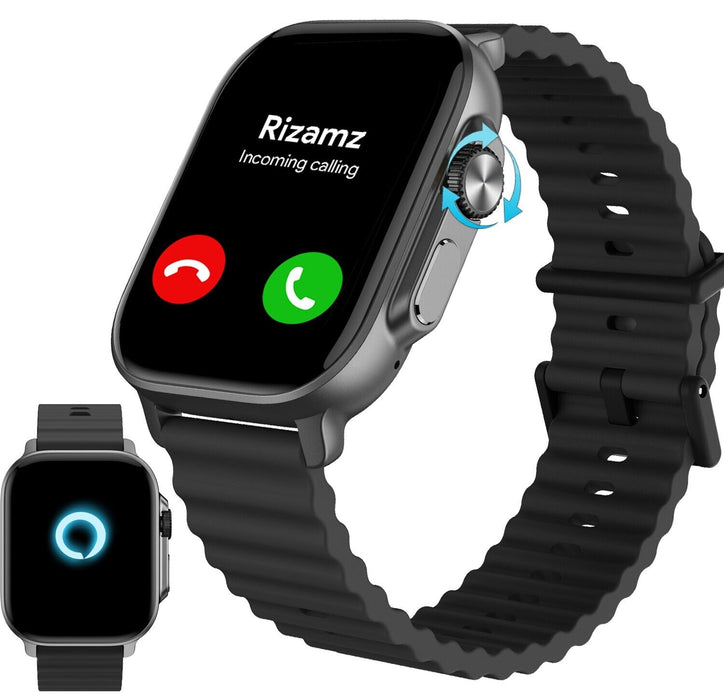 Men's Smartwatch with 2.01-Inch Touchscreen, Bluetooth Calling, and Fitness Tracking