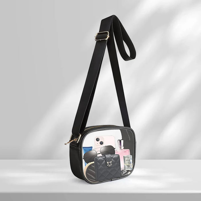 Clear PVC Box Crossbody Bag for Women – Transparent Shoulder Bag in Multiple Colors
