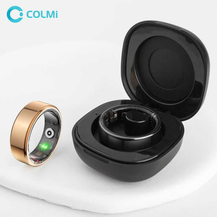 Smart fitness tracking ring with sleep monitor, gesture control, and waterproof design