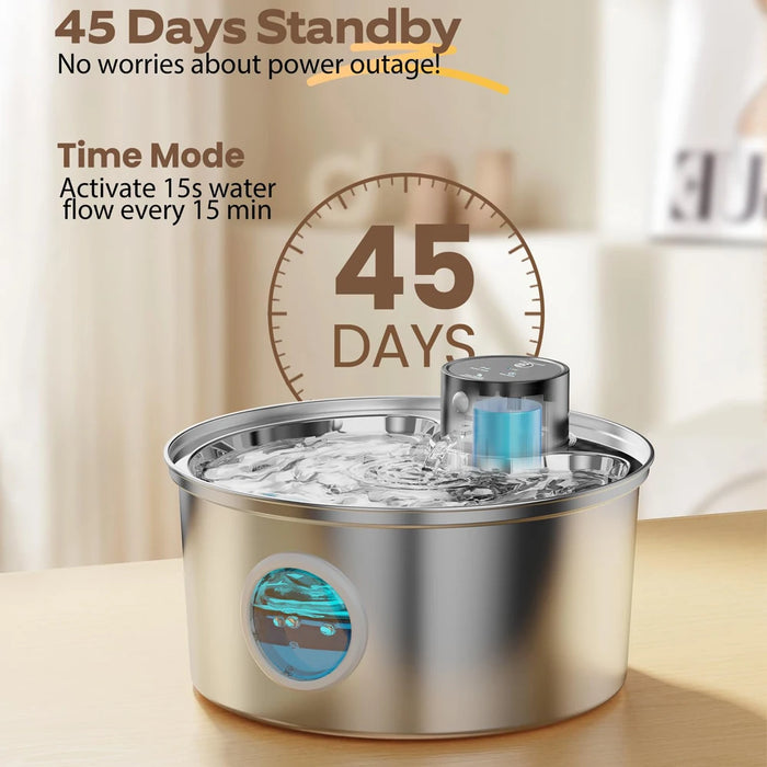 Wireless Cat Water Fountain – Long-Lasting Battery & Ultra-Quiet Design for Hassle-Free Hydration