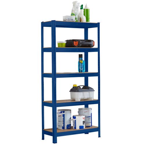 5 Tier Heavy-Duty Adjustable Garage Shelving Rack with MDF Boards