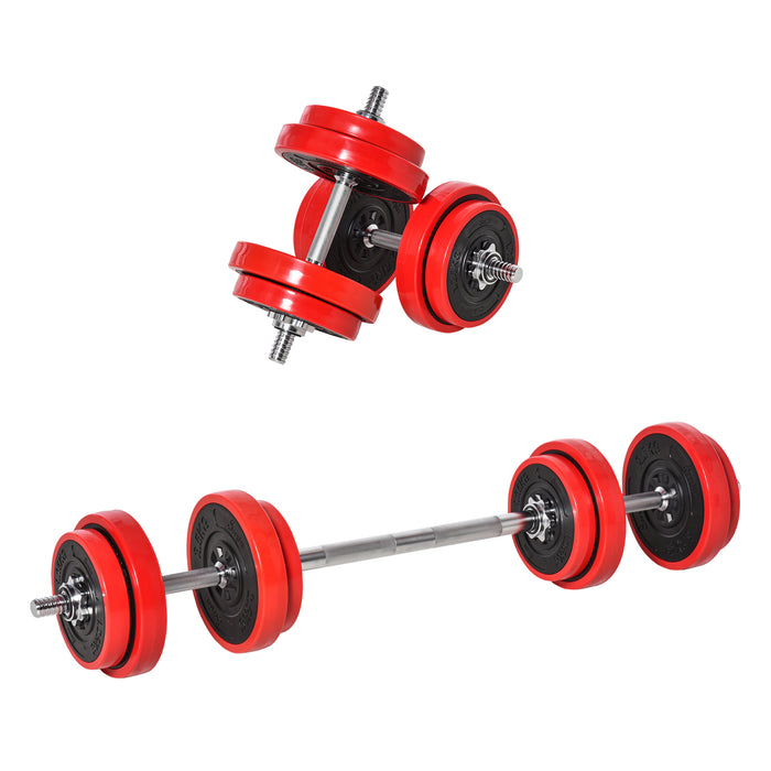 Adjustable Dumbbell and Barbell Set – 20KG Strength Training Kit for Home Gym