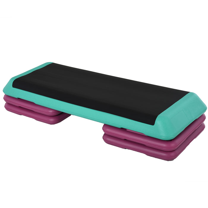 Adjustable Aerobic Stepper with 3 Height Levels and Non-Slip Surface
