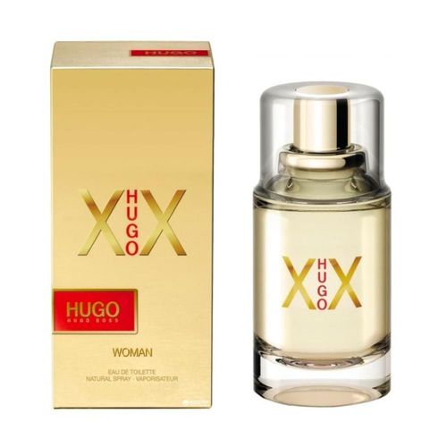 Hugo Boss Boss XX Woman Eau de Toilette 100ml bottle, showcasing its sleek and feminine design.