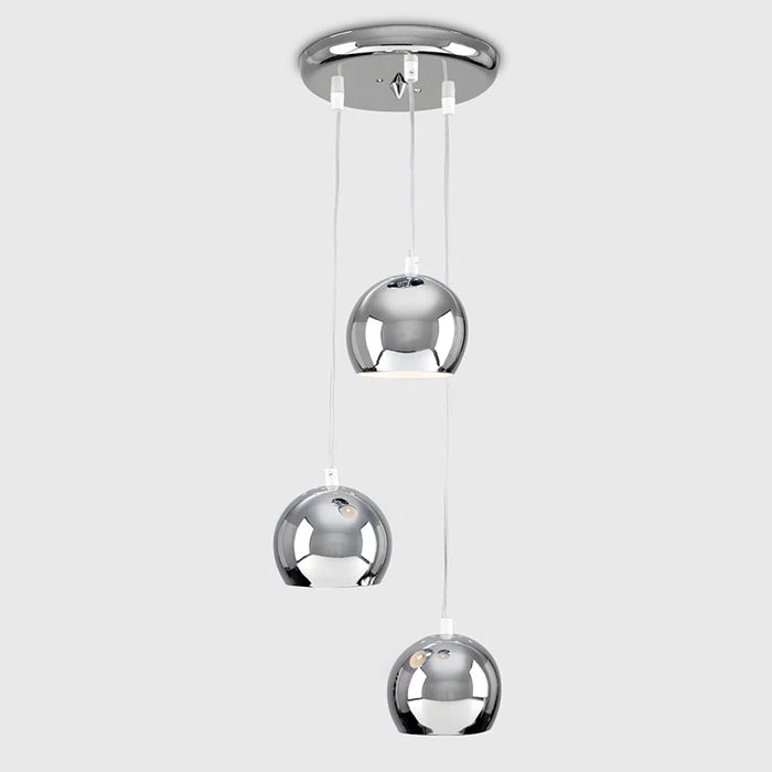 Kerry 3 - Light Silver Cluster Pendant