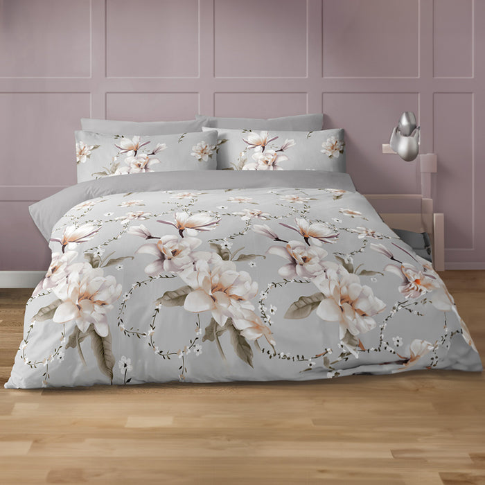 Duvet Cover Set – Floral Cotton Blend Design - Samanta Factory