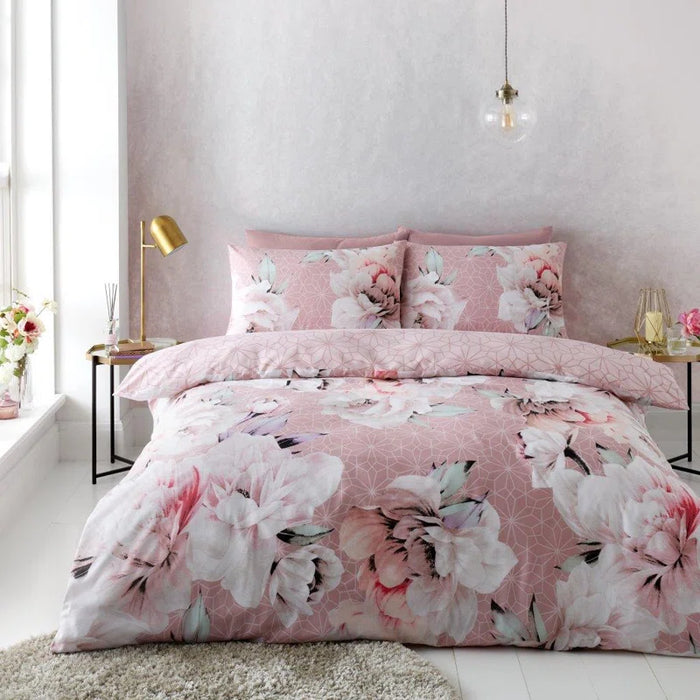 Floral 3D animal bedding set with soft cotton-polyester blend, perfect for modern bedrooms