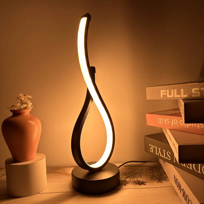 Creative decorative table lamp with modern DIY design, perfect for ambiance and emergency lighting.
