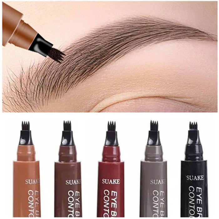 Waterproof Eyebrow Tattoo Pen for Natural 3D Brows - Smudge-Proof, Long-Lasting Makeup
