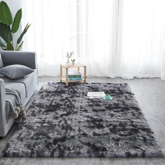 Plush non-slip velvet floor mat for living room or nursery