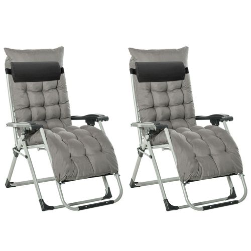 Zero Gravity Reclining Lounger Set – Stepless Adjustable Backrest - Samanta Factory