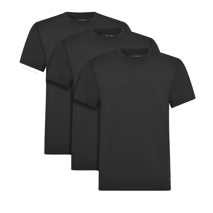 essential crew neck tees in a 3-pack, featuring cotton stretch fabric for breathability and all-day comfort.