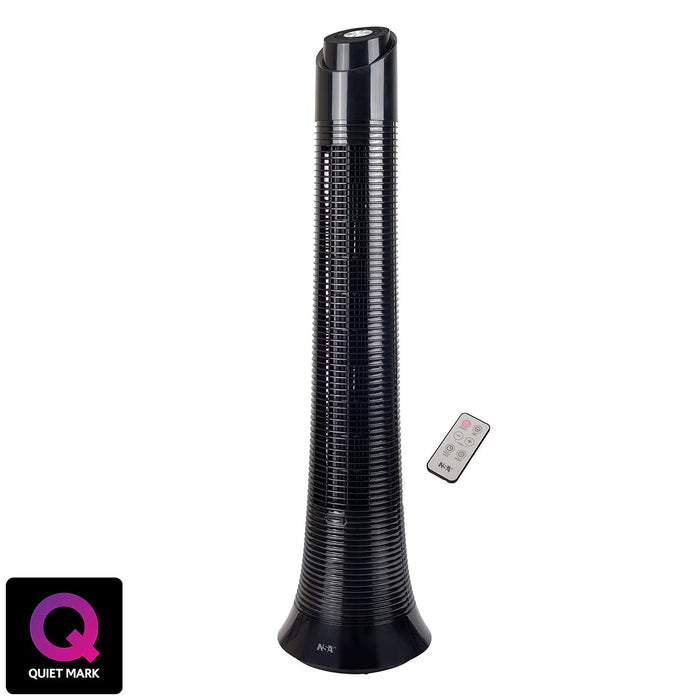 NSA 24-Speed Tower Fan with Remote Control and Digital Display