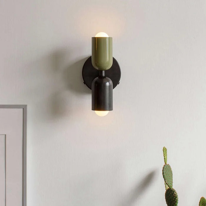 Nordic Macaron-Style LED Wall Lamp – Modern Pastel Light Fixture for Bedroom or Living Room