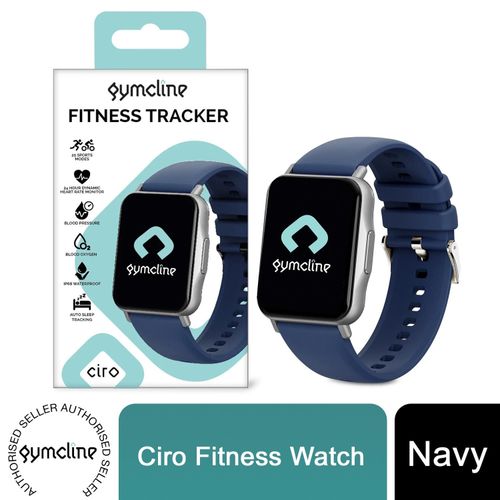 Smart fitness watch with heart rate, SpO2, temperature sensor and waterproof design