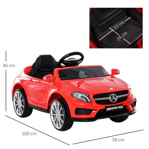 Licensed Mercedes GLA AMG toddler ride-on car with remote control and music function