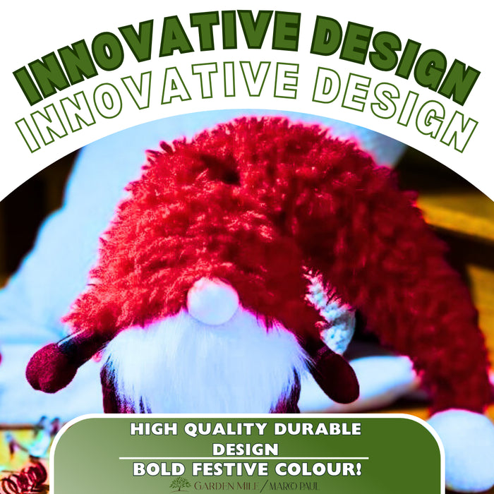 Christmas Gonk Decoration Nordic Santa Large Ornament Soft Plush Red Xmas Decor