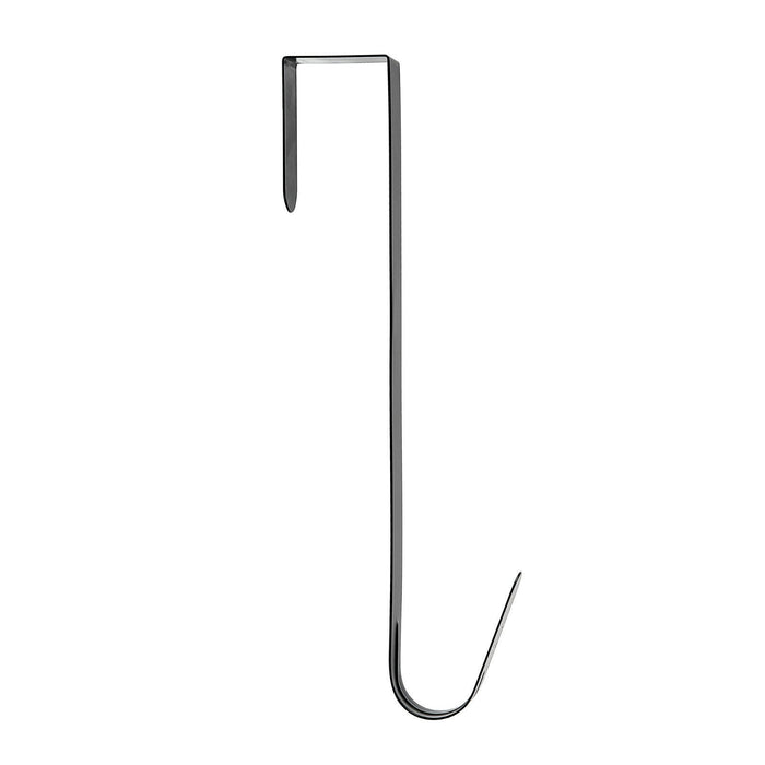 OVER DOOR HANGER WREATH CHRISTMAS HOOK XMAS DECORATION STRONG METAL HOLDER BLACK