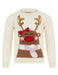 Kid'S Girl'S Christmas Jumper Sequin Reindeer Knitted Xmas Pullover Sweater Top