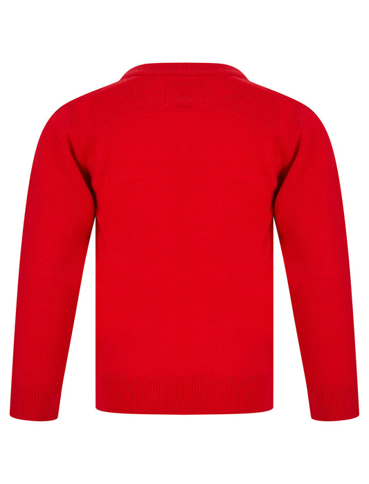 Kids Girls Christmas Jumper Reindeer Merry Xmas Sweater Pullover Novelty