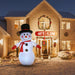 7Ft Inflatable Christmas Santa Claus Xmas Decoration LED Lights Holiday Blow Up