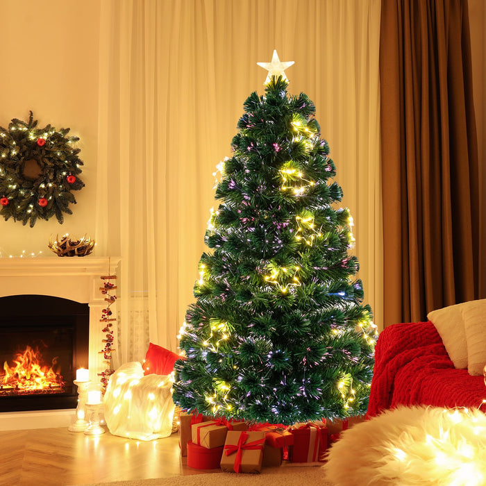 Optical Fiber Christmas Tree Pre-Lit Artificial Xmas Tree