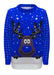 LADIES KNITTED RUDOLPH REINDEER XMAS WOMENS CHRISTMAS NOVELTY JUMPER SWEATER TOP