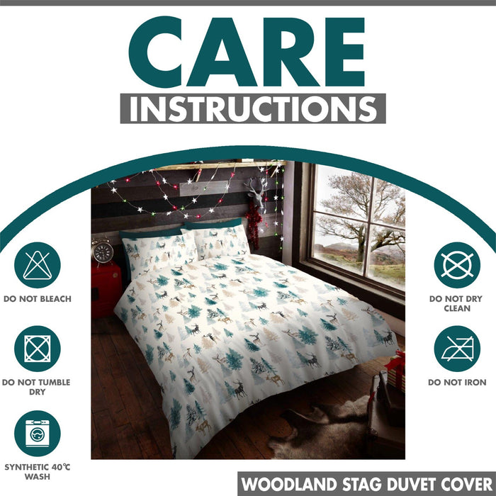 Xmas Duvet Quilt Cover Pillowcase Soft Reversible Printed Bedding Set All Size