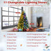 5/6 Feet Artificial Christmas Tree with LED Lights and Tips