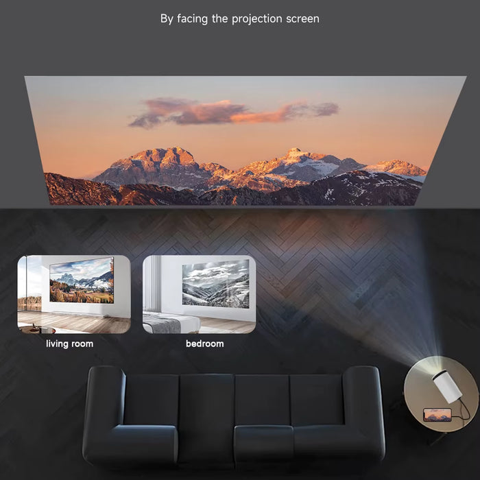 1080P Projector HY300 Wired Connection Projector for Mobile Phone/Hd/Av/Laptop Home Cinema Outdoor Portable Mini Projetor