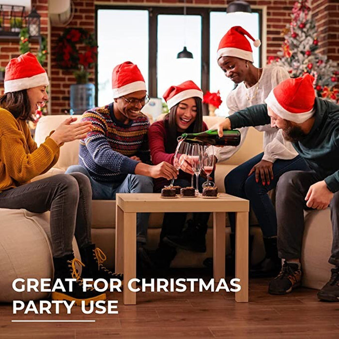10 Pack Xmas Hats Christmas Hats Adult Party Fancy Dress Santa Decorations Bulk