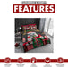 Xmas Duvet Quilt Cover Pillowcase Soft Reversible Printed Bedding Set All Size