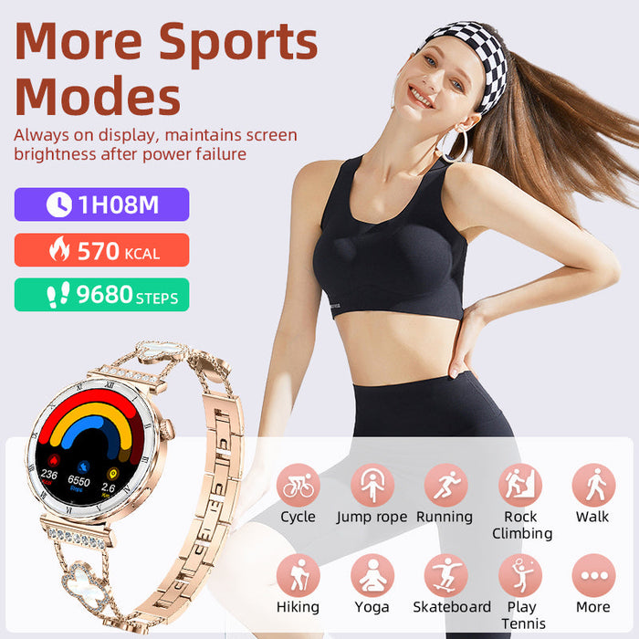 Women's Smart Watch – 1.19-Inch AMOLED Full Touch Screen & Sports Tracker SF