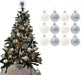 12Pc Christmas Tree Baubles, Tree Decorations, Xmas Bauble Decorations/Or
