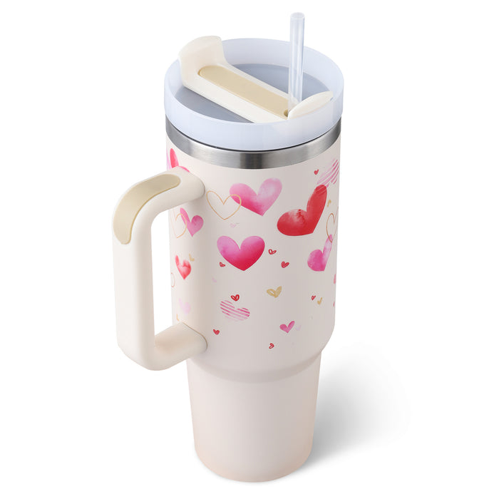 40oz Insulated Stainless Steel Tumbler – Leak-Proof Travel Mug for Hot & Cold Drinks