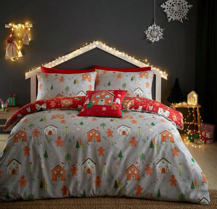 Bedlam Christmas Gingerbread Single Duvet Cover Set - New Sealed - Free Postage
