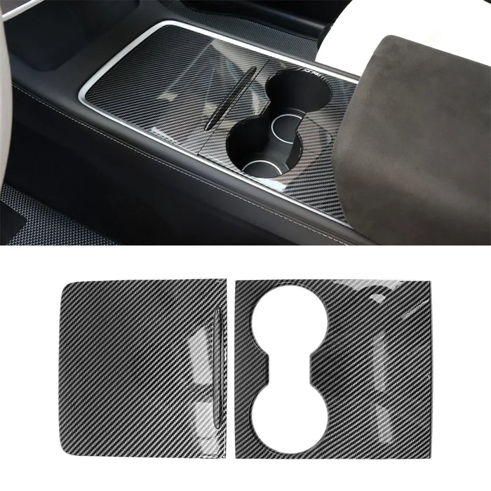 Car Central Control Panel Cover Trim for Tesla Model 3 Y Protection Retrofit Film Interior Decoration Console Sticker Accessorie