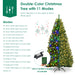 6 FT Pre-Lit Artificial Christmas Tree with 350 Warm White and Multicolored LED Lights