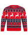 Kids Girls Christmas Jumper Snow Reindeer Nordic Fairisle Xmas Sweater Novelty