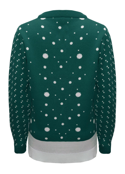 LADIES KNITTED RUDOLPH REINDEER XMAS WOMENS CHRISTMAS NOVELTY JUMPER SWEATER TOP