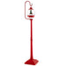 68 Inch Christmas Lamp Post with Sound-Activated Snow Globe Lantern