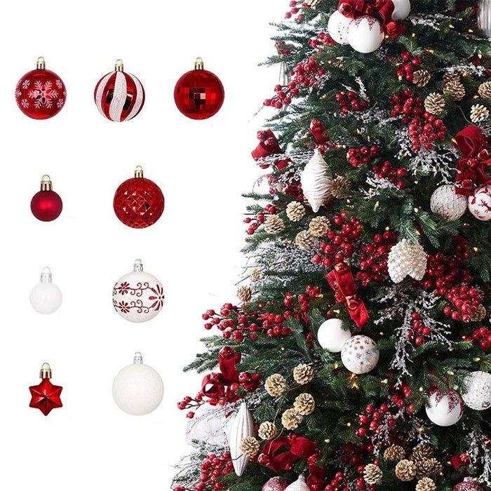 44X Large Christmas Baubles Xmas Tree Balls Decor Party Wedding Ornament Gift UK