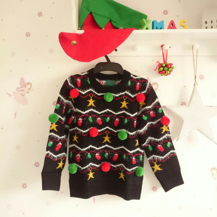 3D Christmas Jumper for Kids - Funny Unisex Xmas Sweater for Boys & Girls