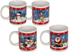 Christmas Mugs Printed Xmas 12Oz Fine Bone China Drinking Tea Coffee Gift X4