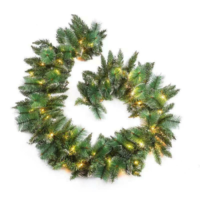 9Ft Christmas Garland Decoration Door Wreath Xmas Fireplace