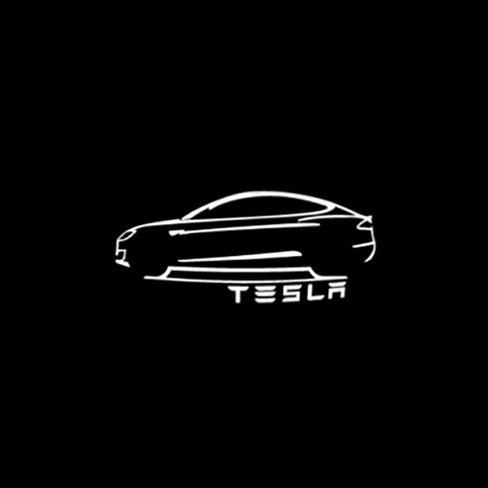 2/4PSC  Welcome Light for  Model Y 3 S X Car Door LED Projector Puddle Lights Ultra-Bright Welcome Light