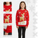Christmas Jumper Kids Girls Baby Deer Novelty Xmas Knitted Jumper Warm Sweater