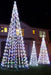 Outdoor Metal LED Christmas Tree Warm White Lights Indoor & Garden Xmas 4-10Ft