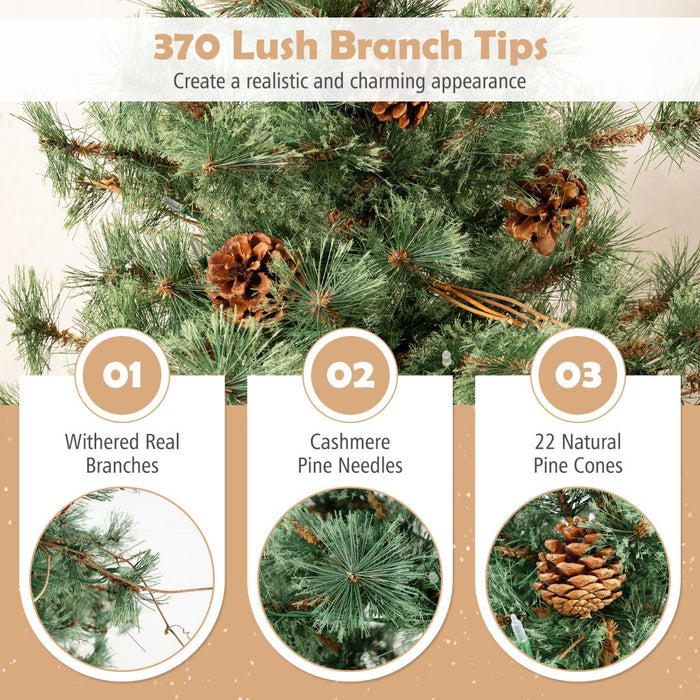 Artificial Christmas Tree with Branch Tips and Needles