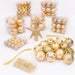 100 Christmas Baubles Tree Hanging Balls Xmas Party Beads Ornament Mixed Sizes
